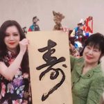 日本跨黨派女性國會議員訪台    多才多藝的書法名家陳玉鈴揮毫交流